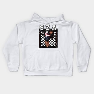 SZA - Vintage - Black/White/Red Kids Hoodie